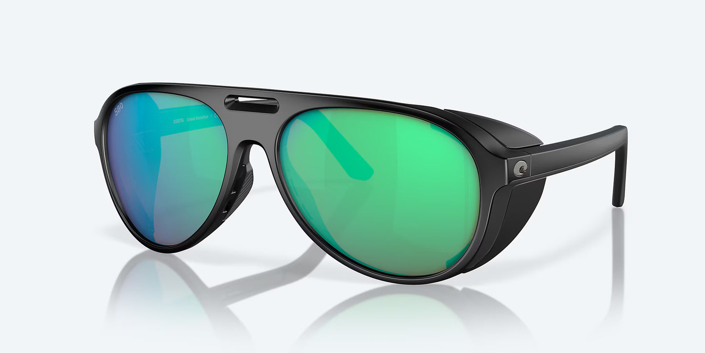 Costa Del Mar Grand Catalina Matte Black w/Green Mirror