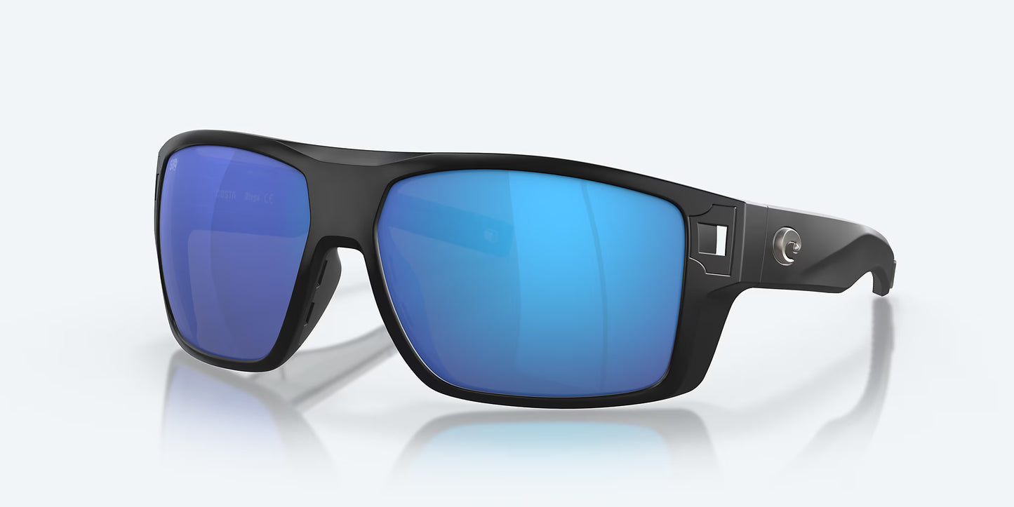 Costa Del Mar Diego Matte Black 580G Blue Mirror