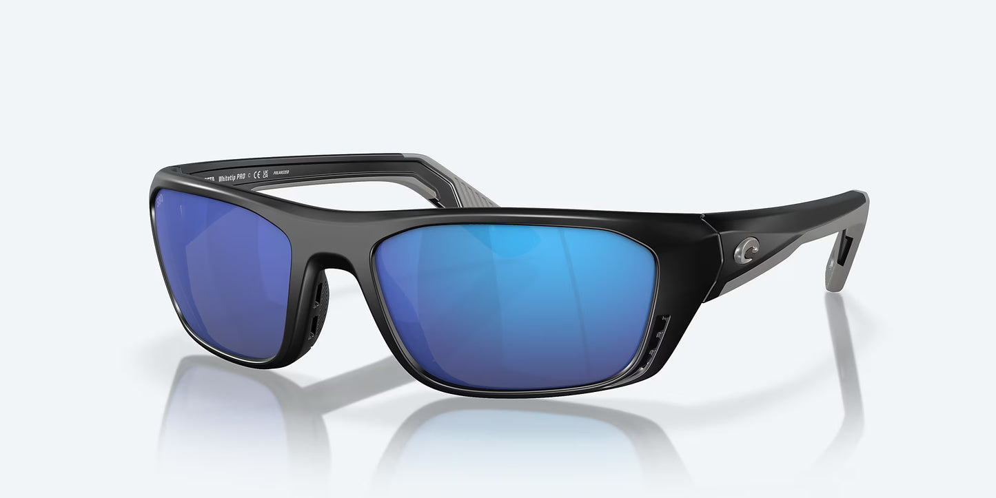 Costa Del Mar Whitetip Pro Matte Black 580G Gold Mirror