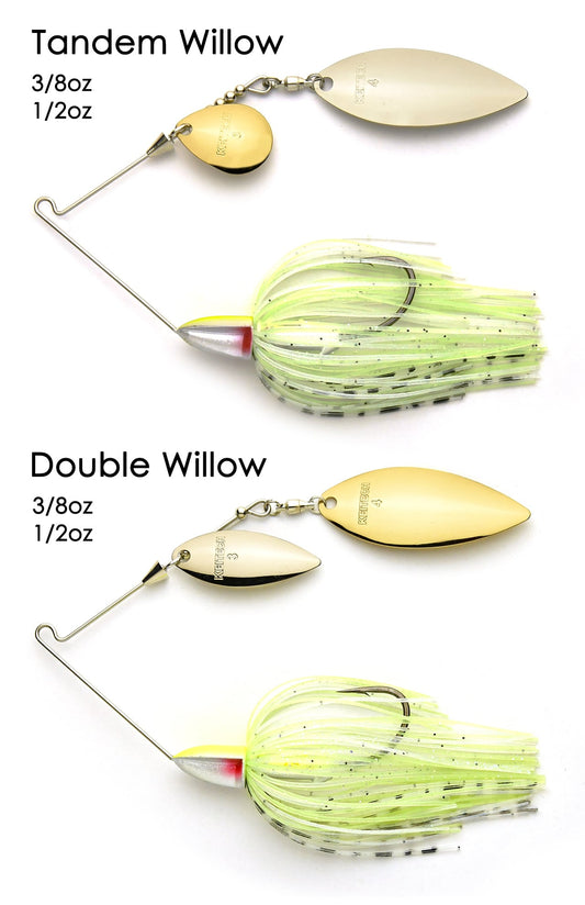 Keitech Tee Bone Spinnerbait Tandem Willow