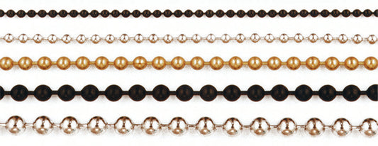 Bead Chain Eyes Small Black