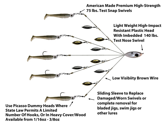 Picasso Lures FLASHBACK School E Rigs