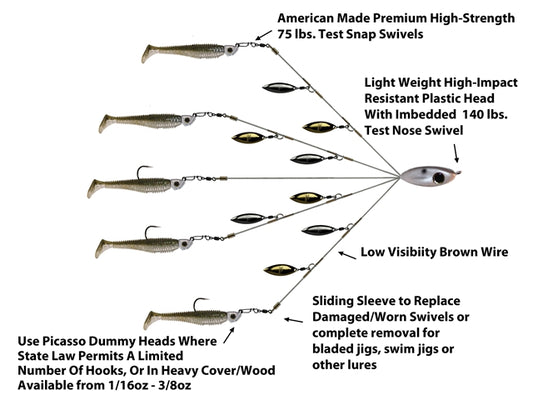 Picasso Lures FLASHBACK School E Rigs