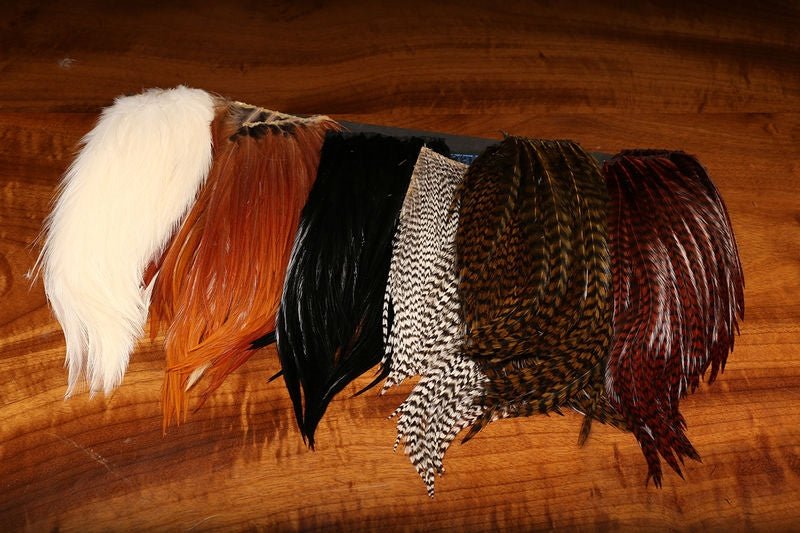 Hairline Bugger Hackle Patches